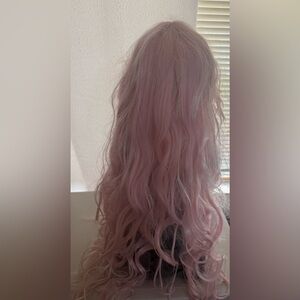 Pink Wavy Wig for Women